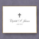 Gold Silhouette Folded Sympathy Cards with Cross - Raised Ink Image 3 of 3